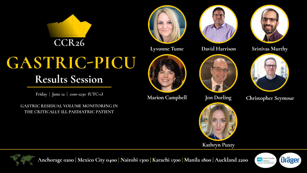 GASTRIC-PICU Trial Session Flyer